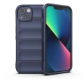 Apple iPhone 13 (6.1) Kılıf Esnek TPU Oyuklu Arka Yüzey Tasarımlı Zore Etnik Silikon Kapak - Lacivert