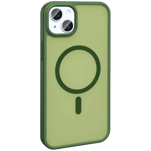 Apple iPhone 13 Mini (5.4) Kılıf Magsafe Şarj Özellikli Renkli Mat Arka Yüzey Sio Kapak - Gri