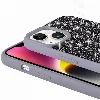Apple iPhone 13 Kılıf Parlak Taşlı Tasarım Zore Pırlanta Kapak - Siyah