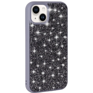 Apple iPhone 13 Kılıf Parlak Taşlı Tasarım Zore Pırlanta Kapak - Gri