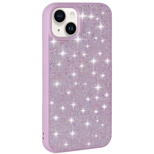 Apple iPhone 13 Kılıf Parlak Taşlı Tasarım Zore Pırlanta Kapak - Lila