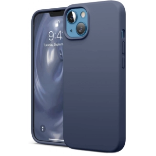 Apple iPhone 13 Mini (5.4) Kılıf İçi Kadife Mat Mara Lansman Silikon Kapak  - Lacivert