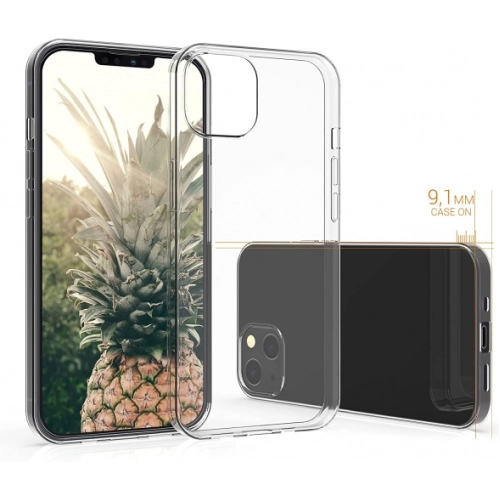 Apple iPhone 13 Pro (6.1) Kılıf Kamera Korumalı Esnek Silikon Kapak - Şeffaf