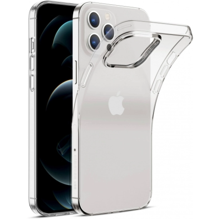 Apple iPhone 13 Pro (6.1) Kılıf Kamera Korumalı Esnek Silikon Kapak - Şeffaf