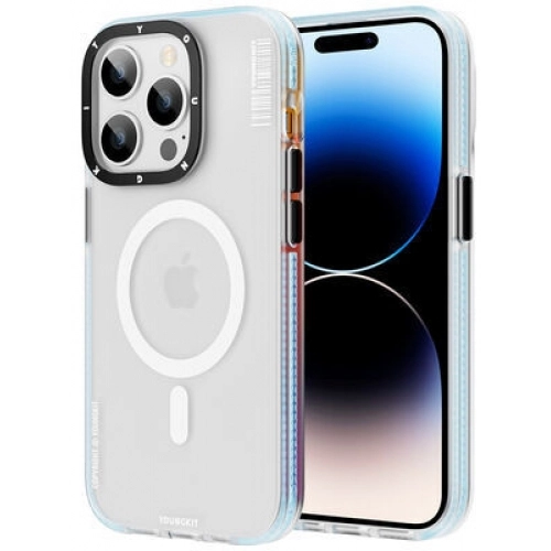 Apple iPhone 13 Pro (6.1) Kılıf Magsafe Şarj Özellikli Youngkit Jane Sand Serisi Kapak - Koyu Mor