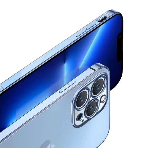 Apple iPhone 13 Pro (6.1) Kılıf Renkli Esnek Kamera Korumalı Silikon G-Box Kapak - Rose Gold