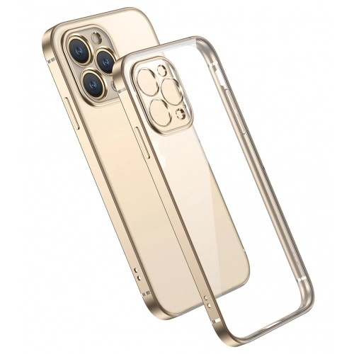 Apple iPhone 13 Pro (6.1) Kılıf Renkli Esnek Kamera Korumalı Silikon G-Box Kapak - Gümüş