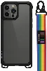 Apple iPhone 13 Pro Boyun Askılı Kompozit Tasarımlı Şok Önleyicili Switcheasy Odyssey Kapak - Rainbow