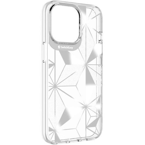 Apple iPhone 13 Pro Çift IMD Baskılı Switcheasy Artist Asanoha Kapak - Şeffaf