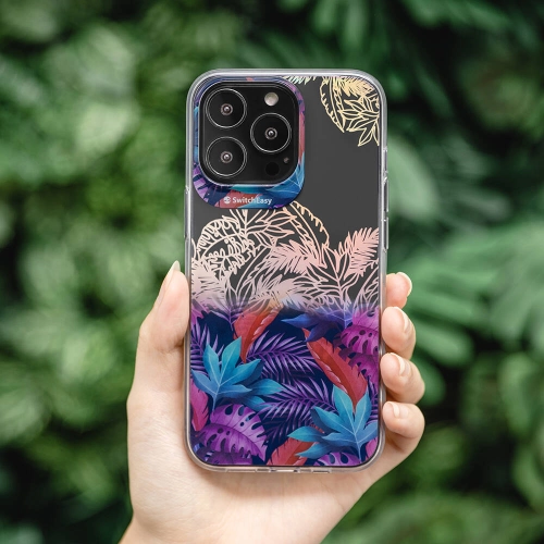Apple iPhone 13 Pro Çift IMD Baskılı Switcheasy Artist Henri Rousseau Kapak - Mor