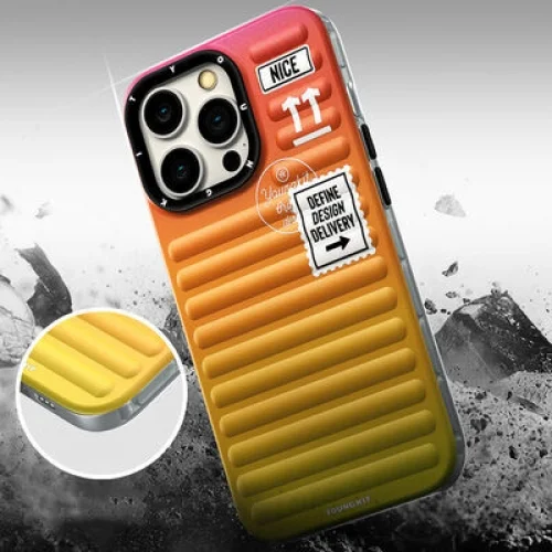 Apple iPhone 13 Pro Kılıf YoungKit The Secret Color Serisi Kapak - Turuncu