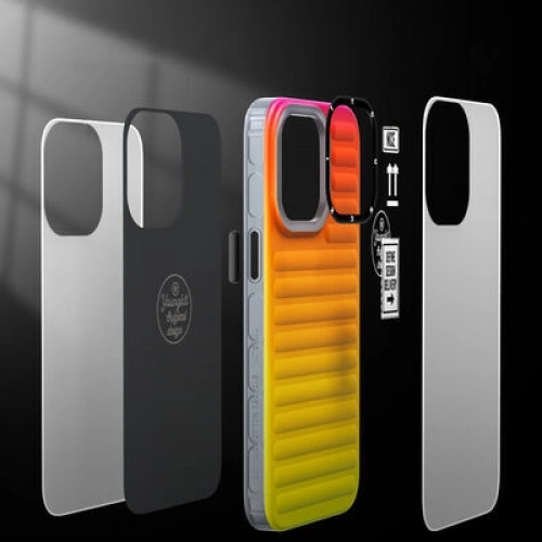 Apple iPhone 13 Pro Kılıf YoungKit The Secret Color Serisi Kapak - Turuncu