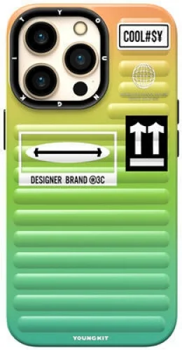 Apple iPhone 13 Pro Kılıf YoungKit The Secret Color Serisi Kapak - Yeşil