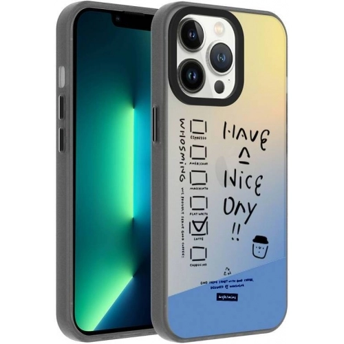 Apple iPhone 13 Pro Max (6.7) Kılıf Desenli Zore Dragon Sert Kapak - Seyahat