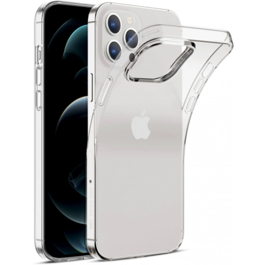 Apple iPhone 13 Pro Max (6.7) Kılıf Kamera Korumalı Esnek Silikon Kapak - Şeffaf