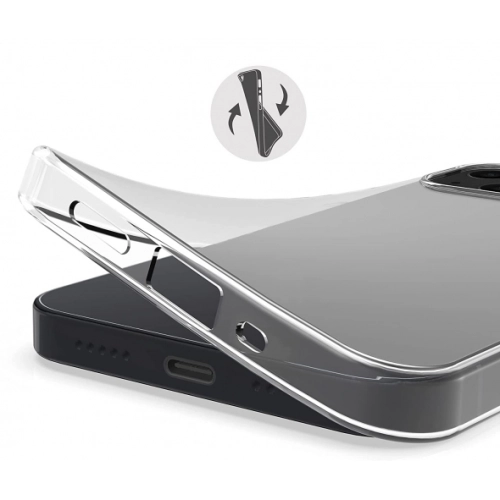 Apple iPhone 13 Pro Max (6.7) Kılıf Kamera Korumalı Esnek Silikon Kapak - Şeffaf