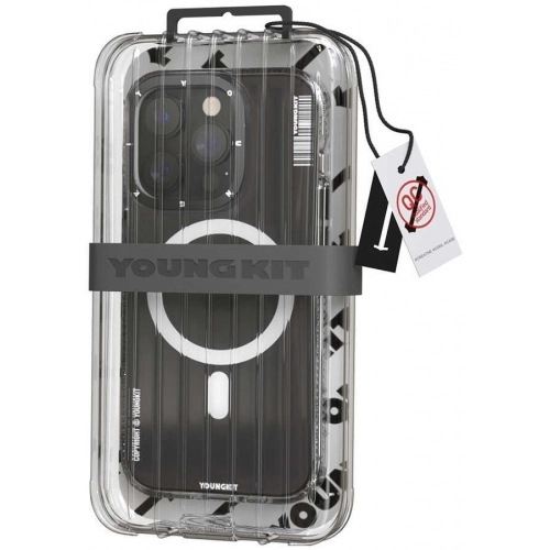 Apple iPhone 13 Pro Max (6.7) Kılıf Magsafe Şarj Özellikli YoungKit Exquisite Serisi Kapak - Mavi