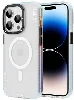 Apple iPhone 13 Pro Max (6.7) Kılıf Magsafe Şarj Özellikli Youngkit Jane Sand Serisi Kapak - Mavi
