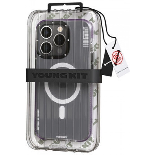 Apple iPhone 13 Pro Max (6.7) Kılıf Magsafe Şarj Özellikli Youngkit Jane Sand Serisi Kapak - Mavi