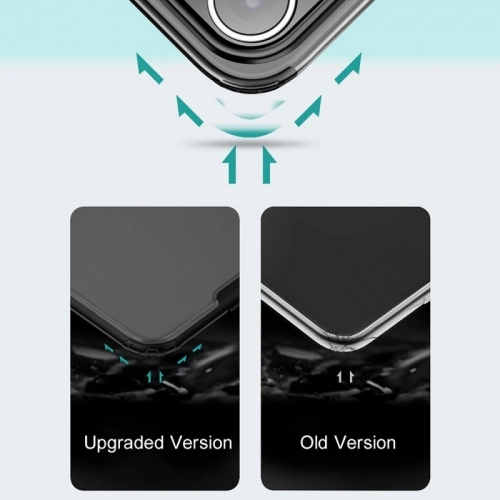 Apple iPhone 13 Pro Max (6.7) Kılıf Volks Serisi Kenarları Silikon Arkası Şeffaf Sert Kapak - Lacivert