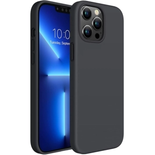 Apple iPhone 13 Pro Max (6.7) Kılıf Silikon Mat Esnek Kamera Korumalı Biye Kapak - Siyah