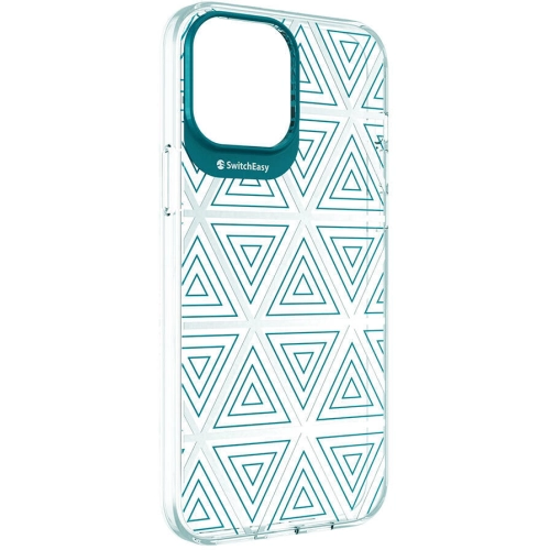 Apple iPhone 13 Pro Max Çift IMD Baskılı Switcheasy Artist Aurora Kapak - Yeşil