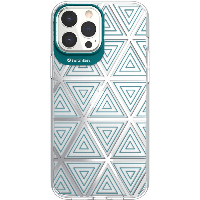 Apple iPhone 13 Pro Max Çift IMD Baskılı Switcheasy Artist Aurora Kapak - Yeşil