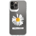 Apple iPhone 13 Pro Max Çift IMD Baskılı Switcheasy Artist Daisy Kapak - Şeffaf