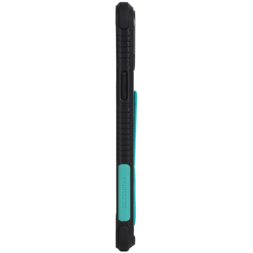 Apple iPhone 13 Pro Max Kılıf SkinArma Standlı Deri Görünümlü Shingoki Kapak - Turkuaz