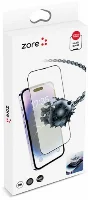 Apple iPhone 14 (6.1) Ekran Koruyucu Cam Zore Hizalama Aparatlı Hadid Glass  - Siyah