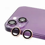 Apple iPhone 14 (6.1) Kamera Lens Koruyucu Cam CL-07 - Rose Gold