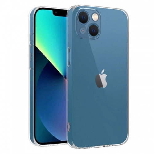 Apple iPhone 14 (6.1) Kılıf Kamera Korumalı Esnek Silikon Kapak - Şeffaf