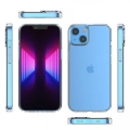 Apple iPhone 14 (6.1) Kılıf Lux Korumalı Kenarları Silikon Arkası Sert Coss Kapak  - Şeffaf