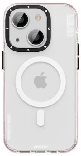 Apple iPhone 14 (6.1) Kılıf Magsafe Şarj Özellikli Youngkit Jane Sand Serisi Kapak - Koyu Mor