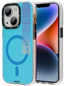 Apple iPhone 14 (6.1) Kılıf Magsafe Şarj Özellikli Youngkit Pure Serisi Kapak - Mavi