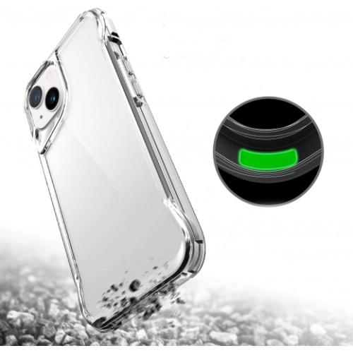 Apple iPhone 14 (6.1) Kılıf Şeffaf TPU Kenarları Esnek Crystal T-Max Kapak - Şeffaf