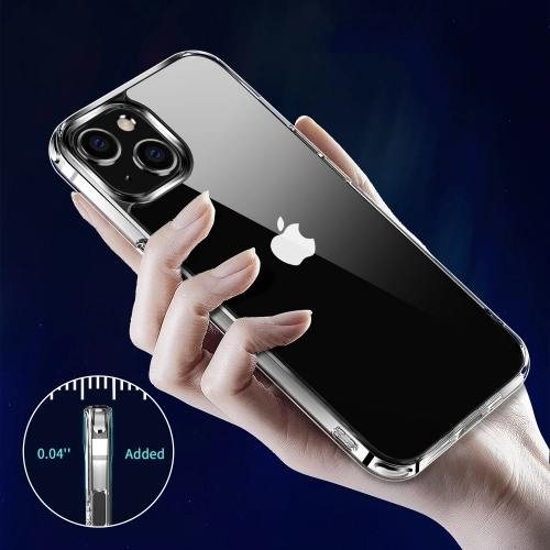 Apple iPhone 14 (6.1) Kılıf Zore Forst Silikon Kapak TPU PC Malzeme 0.4mm - Şeffaf