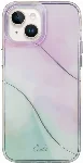 Apple iPhone 14 (6.1) Kılıf Dalgalı Çizgi Desenli Coehl Palette Kapak - Lila
