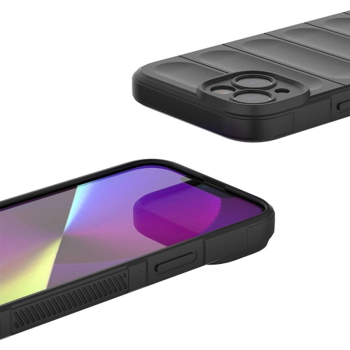 Apple iPhone 14 (6.1) Kılıf Esnek TPU Oyuklu Arka Yüzey Tasarımlı Zore Etnik Silikon Kapak - Lacivert