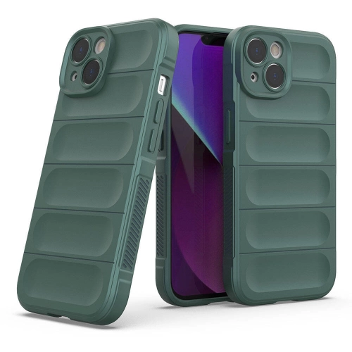 Apple iPhone 14 (6.1) Kılıf Esnek TPU Oyuklu Arka Yüzey Tasarımlı Zore Etnik Silikon Kapak - Siyah