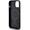 Apple iPhone 14 (6.1) Kılıf Guess Orjinal Lisanslı Magsafe Şarj Özellikli 4G Desenli Yazı Logolu Kapak - Kahverengi