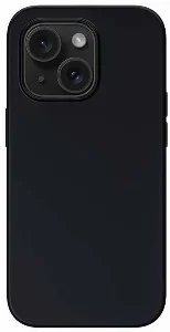 Apple iPhone 14 (6.1) Kılıf Magsafe Şarj Özellikli Liquid Silikon Recci Mousse Serisi Kapak - Siyah