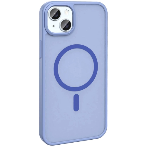 Apple iPhone 14 (6.1) Kılıf Magsafe Şarj Özellikli Renkli Mat Arka Yüzey Sio Kapak - Koyu Yeşil