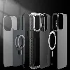 Apple iPhone 14 Kılıf Magsafe Şarj Özellikli YoungKit Kamuflaj Serisi Kapak - Siyah