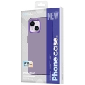 Apple iPhone 14 (6.1) Kılıf Metal Kamera Çerçeveli Recci Glaze Serisi Kapak - Mor