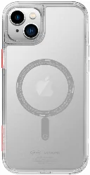 Apple iPhone 14 Kılıf SkinArma Şeffaf Airbag Tasarımlı Magsafe Şarj Özellikli Saido Kapak - Şeffaf