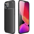 Apple iPhone 14 Plus (6.7) Kılıf Silikon Parmak İzi Bırakmayan Karbon Soft Negro Kapak - Siyah
