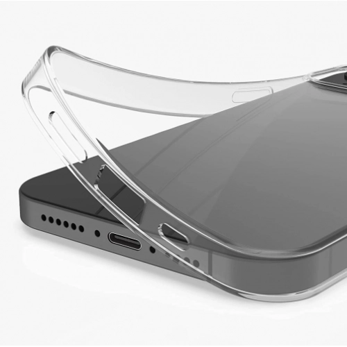 Apple iPhone 14 Plus (6.7) Kılıf Kamera Korumalı Esnek Silikon Kapak - Şeffaf