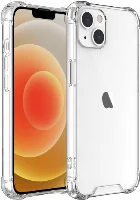 Apple iPhone 14 Plus (6.7) Kılıf Silikon Köşe Korumalı Airbag Darbe Emici Kapak - Şeffaf