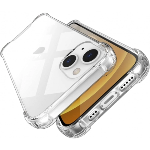 Apple iPhone 14 Plus (6.7) Kılıf Silikon Köşe Korumalı Airbag Darbe Emici Kapak - Şeffaf